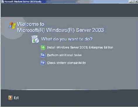 Microsoft Windows Server 2003.   
