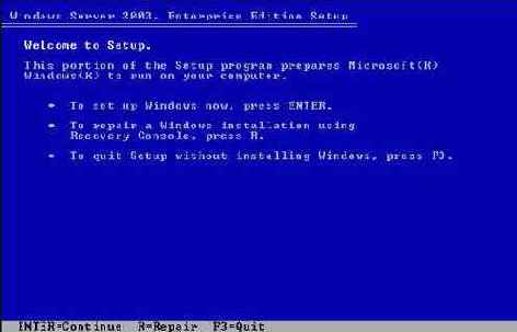 Microsoft Windows Server 2003.   

