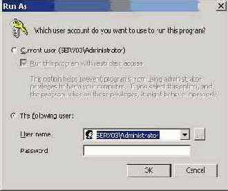 Microsoft Windows Server 2003.   
