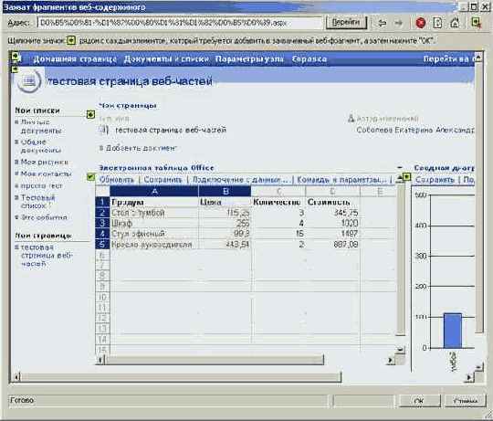 Приемы работы с Microsoft Office SharePoint Portal Server 2003