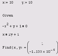 Математические задачи в пакете MathCAD 12