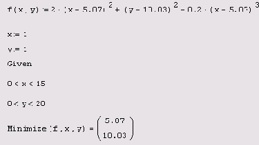 Математические задачи в пакете MathCAD 12