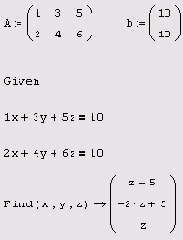 Математические задачи в пакете MathCAD 12