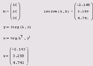 Математические задачи в пакете MathCAD 12