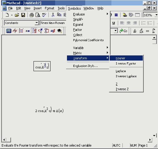 Математические задачи в пакете MathCAD 12