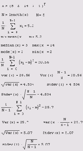 Матричные вычисления в Mathcad