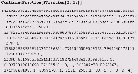    :  Continued Fraction 