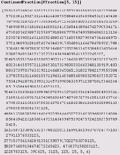    :  Continued Fraction 
