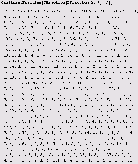    :  Continued Fraction 