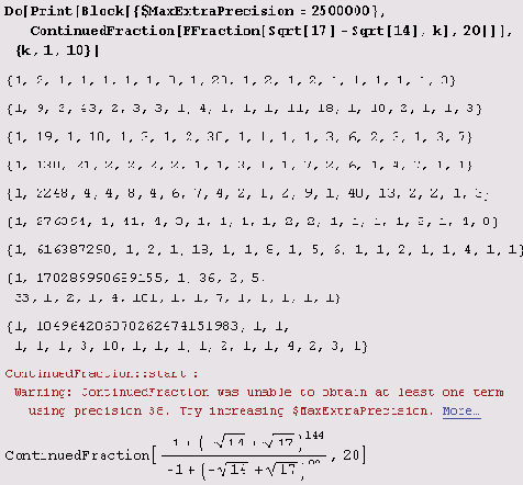    :  Continued Fraction 