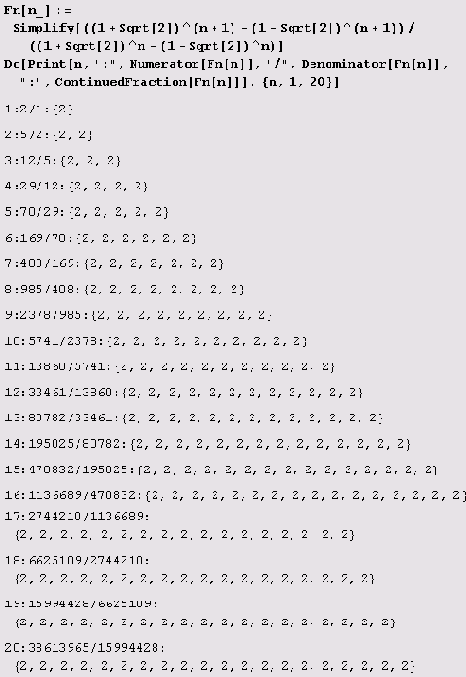    :  Continued Fraction 