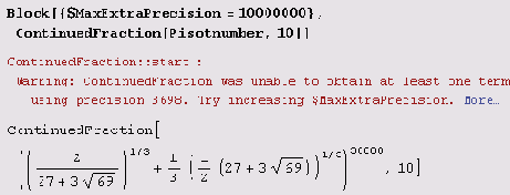    :  Continued Fraction 