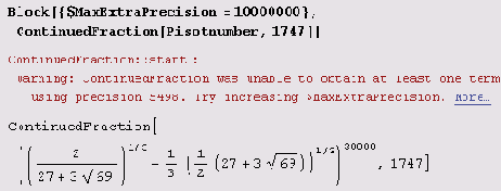    :  Continued Fraction 