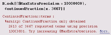    :  Continued Fraction 