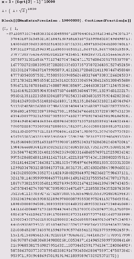    :  Continued Fraction 
