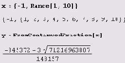     :  FromContinuedFraction 