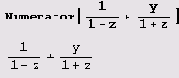    :  Numerator  Denominator 