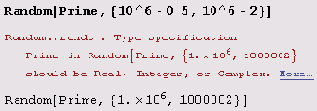        Random[Prime, {n, m}]
