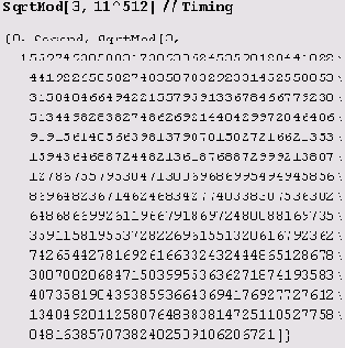       SqrtMod  SqrtModList 